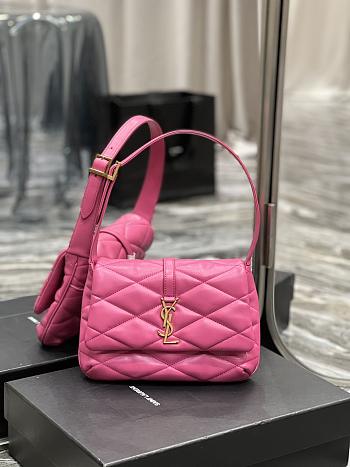 YSL LE 57 Underarm Bag In Pink Size 24 × 18 × 5.5 cm