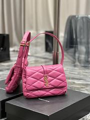 YSL LE 57 Underarm Bag In Pink Size 24 × 18 × 5.5 cm - 5