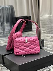 YSL LE 57 Underarm Bag In Pink Size 24 × 18 × 5.5 cm - 3