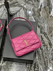 YSL LE 57 Underarm Bag In Pink Size 24 × 18 × 5.5 cm - 2
