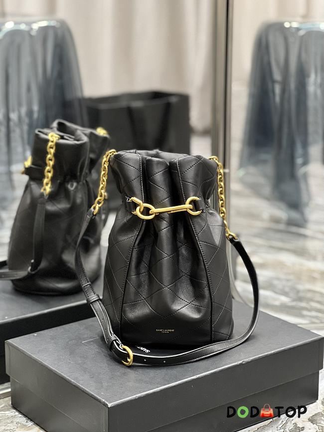 YSL Le Maillon Hook Bucket Bag Black Size 19 × 27 × 12 cm - 1