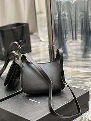 YSL CHARLIE Shoulder Bag Black Size 23 x 17 x 4 cm - 6