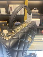 Chanel Trendy Lambskin Black Handbag Size 25 x 12 x 17 cm - 6