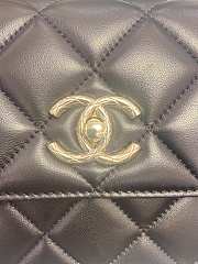 Chanel Trendy Lambskin Black Handbag Size 25 x 12 x 17 cm - 2