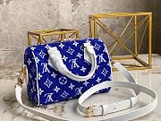 Louis Vuitton LV M20751 Blue Denim Pillow Bag Speedy Size 20.5 x 13.5 x 12 cm - 4