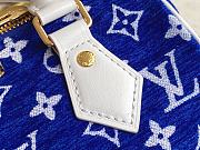 Louis Vuitton LV M20751 Blue Denim Pillow Bag Speedy Size 20.5 x 13.5 x 12 cm - 6