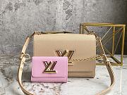 Louis Vuitton LV M50282 Sand Pink Twist Bag Size 23 x 17 x 9.5 cm - 1