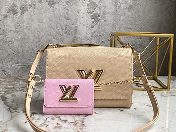 Louis Vuitton LV M50282 Sand Pink Twist Bag Size 23 x 17 x 9.5 cm