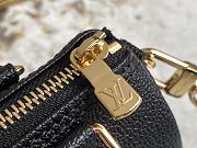 Louis Vuitton LV M81456 Black Silkscreen Nano Speedy Pillow Bag Size 16 x 11 x 9 cm - 3