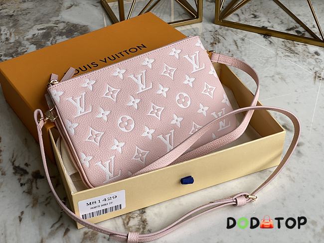 Louis Vuitton LV M81429 Pink Full Leather Crossbody Bag Size 20 x 12.5 x 3 cm - 1