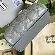 Gucci GG Matelassé Leather Chain Shoulder Bag Gray Size 19 x 13 x 11 cm - 6