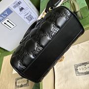 Gucci GG Matelassé Leather Chain Shoulder Bag Black Size 19 x 13 x 11 cm - 5