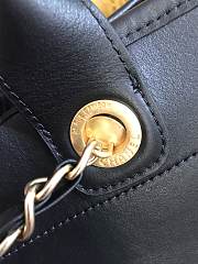Chanel Calfskin Leather Shopping Bag Black Size 30 x 50 x 22 cm - 4
