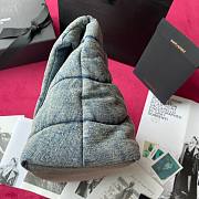 YSL Denim Loulou Puffer Bag Size 35 cm - 5