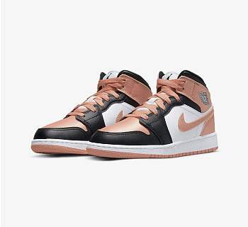 Nike Air Jordan 1 Mid Pink And Black