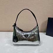 Prada 1NE515 Re-Edition 2000 Re-Nylon Mini-bag Silver Size 22 cm - 1