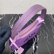  Prada 1NE515 Re-Edition 2000 Sequined Re-Nylon Mini-Bag Purple Size 22 cm - 6