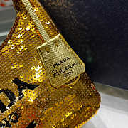  Prada 1NE515 Re-Edition 2000 Sequined Re-Nylon Mini-Bag Gold Size 22 cm - 2