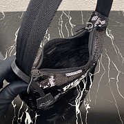 Prada 1NE515 Re-Edition 2000 Sequined Re-Nylon Mini-Bag Black Size 22 cm - 4