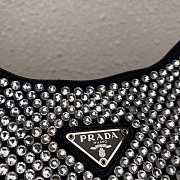  Prada 1NE515 Satin Mini-Bag With Artificial Crystals Black Size 22 cm - 5