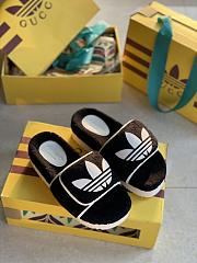 Adidas x Gucci Women's GG Platform Sandal Black - 3