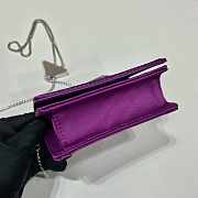 Prada Cardholder With Shoulder Strap And Sequins 1MR024 Purple Size 18 cm - 4