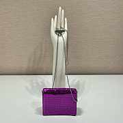 Prada Cardholder With Shoulder Strap And Sequins 1MR024 Purple Size 18 cm - 5