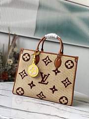 Louis Vuitton LV OnTheGo MM Tote Bag Tan Size 35 x 27 x 14 cm - 1