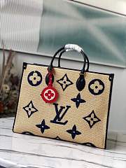  Louis Vuitton LV OnTheGo MM Tote Bag Blue Size 35 x 27 x 14 cm - 1