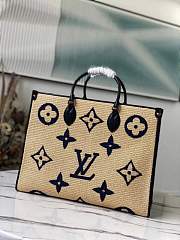  Louis Vuitton LV OnTheGo MM Tote Bag Blue Size 35 x 27 x 14 cm - 2