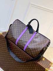 LV M46259 Louis Vuitton Keepall Bandouliere 50 Bag Purple Size 50 x 29 x 23 cm - 1