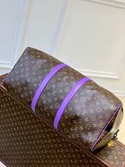 LV M46259 Louis Vuitton Keepall Bandouliere 50 Bag Purple Size 50 x 29 x 23 cm - 3