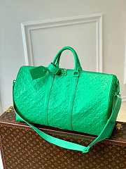 LV M20963 Louis Vuitton Keepall Bandouliere 50 Bag Minty Green Size 50 x 29 x 23 cm - 1