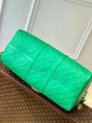 LV M20963 Louis Vuitton Keepall Bandouliere 50 Bag Minty Green Size 50 x 29 x 23 cm - 4