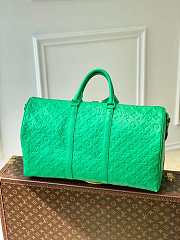 LV M20963 Louis Vuitton Keepall Bandouliere 50 Bag Minty Green Size 50 x 29 x 23 cm - 5