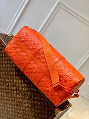 LV M20963 Louis Vuitton Keepall Bandouliere 50 Bag Orange Size 50 x 29 x 23 cm - 5