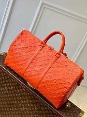 LV M20963 Louis Vuitton Keepall Bandouliere 50 Bag Orange Size 50 x 29 x 23 cm - 6