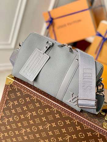  LV M59328 Louis Vuitton City Keepall Bag Gray Size 27 x 17 x 13 cm