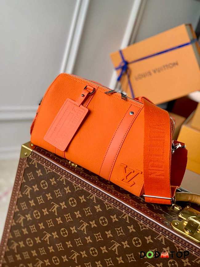  LV M59328 Louis Vuitton City Keepall Bag Orange Size 27 x 17 x 13 cm - 1