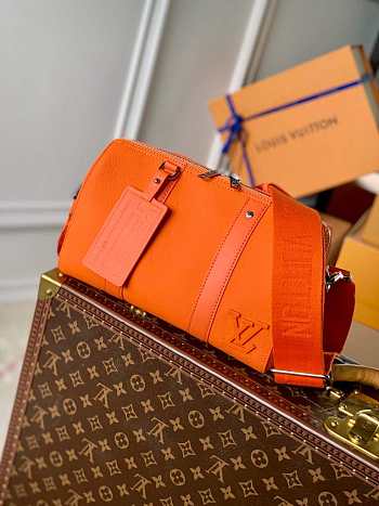  LV M59328 Louis Vuitton City Keepall Bag Orange Size 27 x 17 x 13 cm