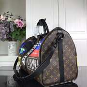 LV N44642 Louis Vuitton Keepall 50B Travel Bag Monogram Size 50 x 29 x 23 cm - 4