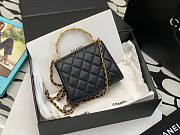 Chanel Cl Clutch With Chain Black Size 11.5 x 14.5 x 5.5 cm - 6