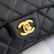 Chanel Mini Flap Bag With Top Handle Black Size 12 x 20 x 6 cm - 6