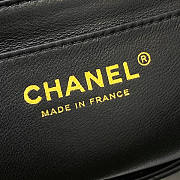 Chanel Mini Flap Bag With Top Handle Black Size 12 x 20 x 6 cm - 4