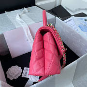 Chanel Flap Bag With Top Handle Pink Size 14 x 24 x 10 cm - 6