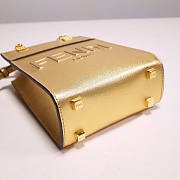 Fendi Mini Sunshine Shopper Gold Tone Size 13 x 18 x 6.5 cm - 3
