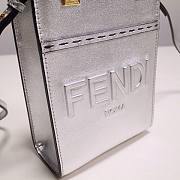 Fendi Mini Sunshine Shopper Silver Tone Size 13 x 18 x 6.5 cm - 4