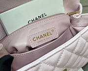Chanel Flap Bag With Top Handle Nude Pink Size 14 x 24 x 10 cm - 4