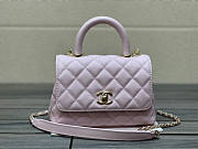 Chanel Small Flap Bag With Top Handle Nude Pink Size 13 x 19 x 9 cm - 1