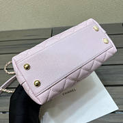 Chanel Small Flap Bag With Top Handle Nude Pink Size 13 x 19 x 9 cm - 4